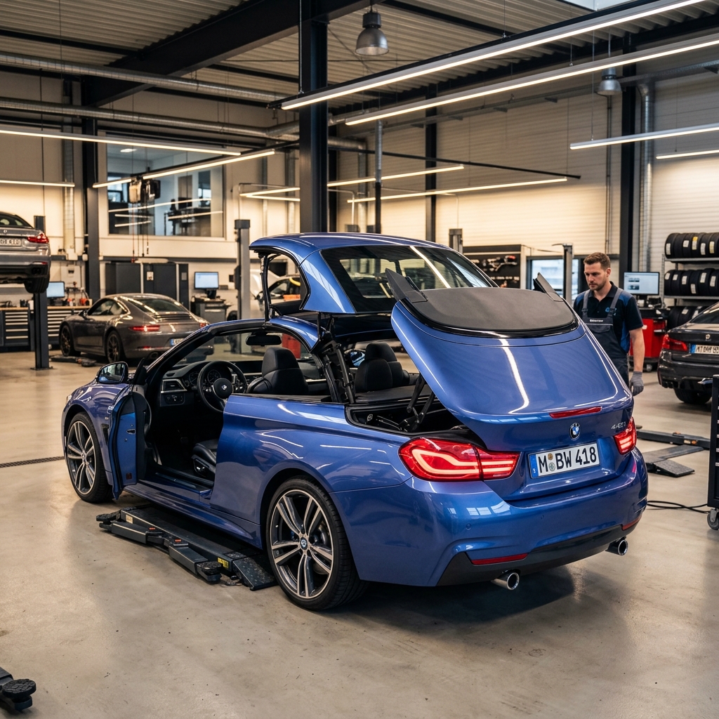 BMW 4 Serisi Cabrio Tente Tamiri Maslak