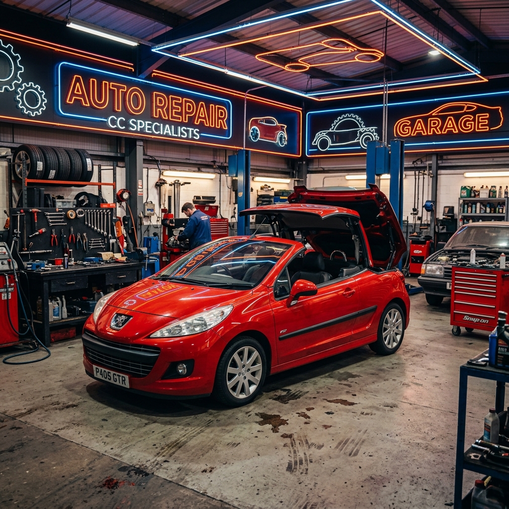 Peugeot 207 CC Cabrio Tente Tamiri